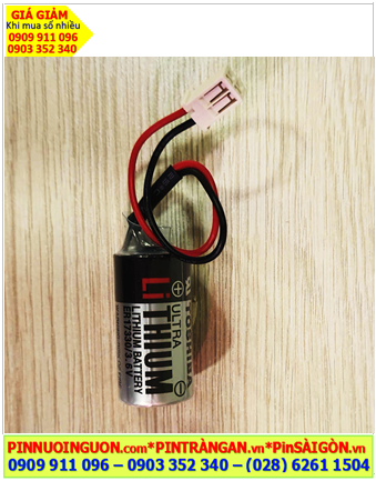 Toshiba ER17330V chuẩn Châu Âu EU (Zắc EPSON), Pin PLC Toshiba ER17330V 3.6v 2/3A 1700mAh (NHẬT)